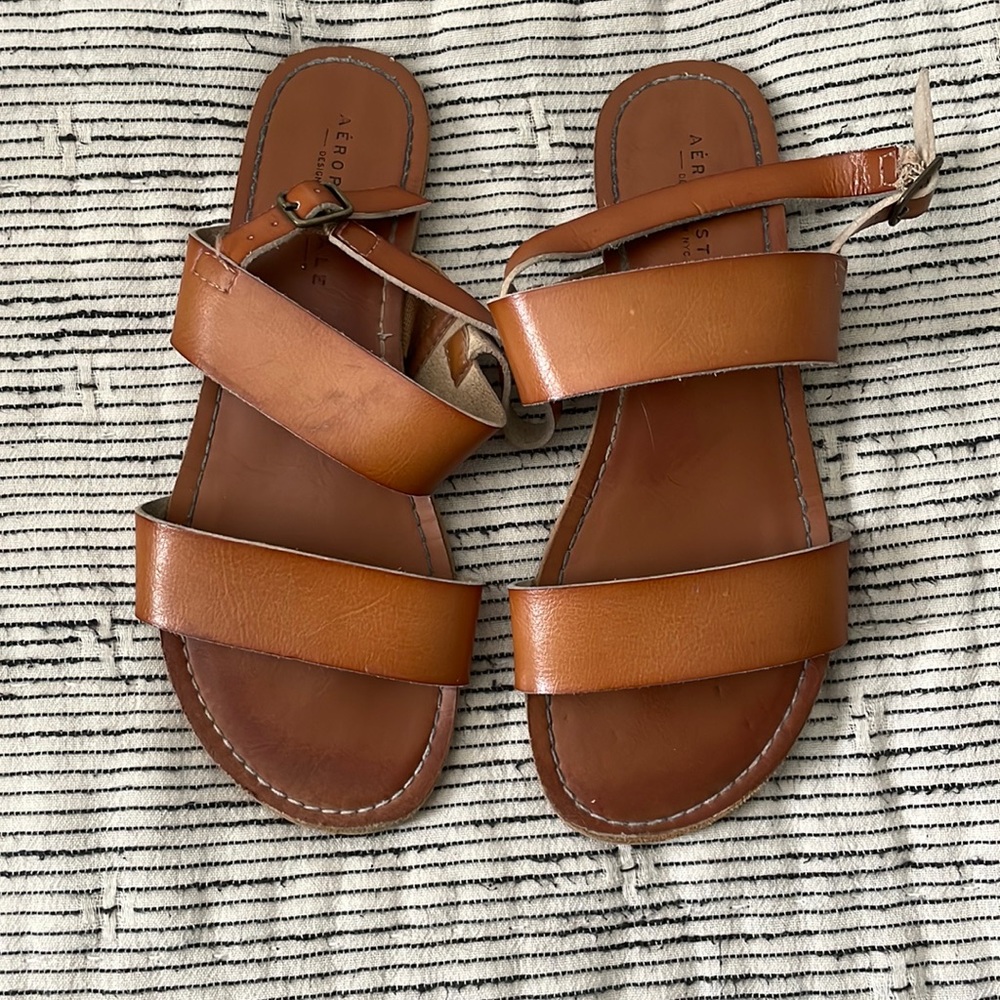 brown sandals